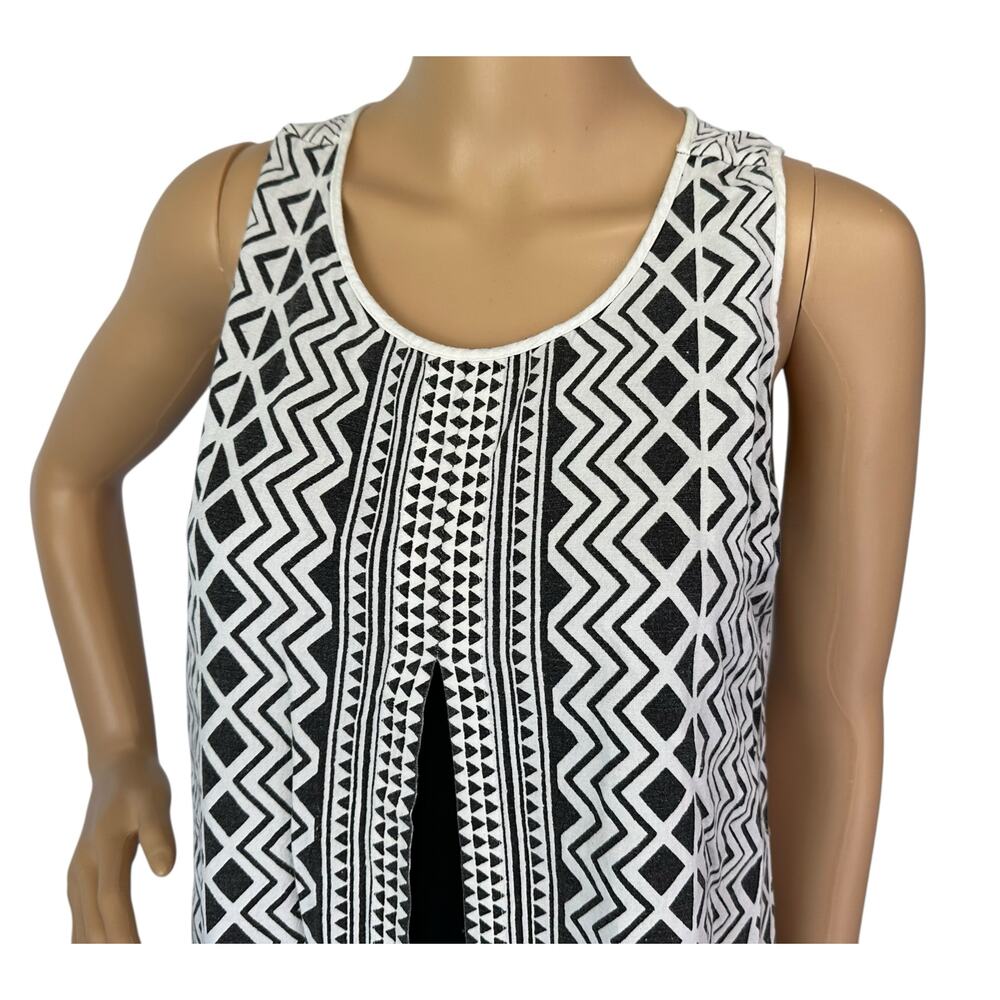 Global Desi Liva Blend Maxi Dress Black White Size M - Picture 6 of 11